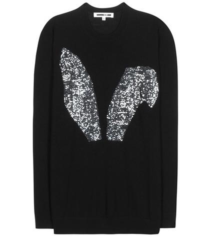 Mcq Alexander Mcqueen Embellished Wool Sweater