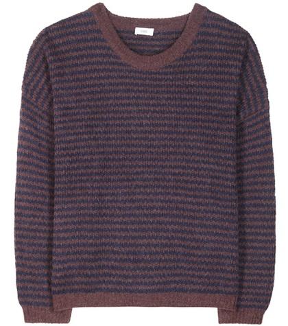 Closed Striped Wool And Alpaca-blend Sweater