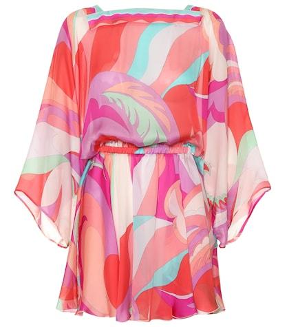 Emilio Pucci Beach Printed Silk Minidress