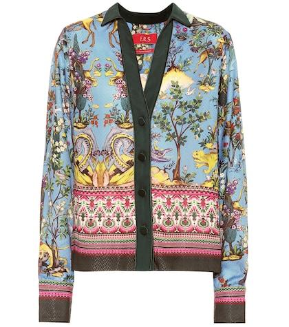 F.r.s For Restless Sleepers Anaideia Printed Silk-blend Shirt