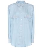 Alessandra Rich Striped Silk Shirt