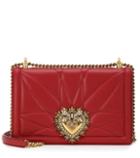 Dolce & Gabbana Large Devotion Leather Shoulder Bag