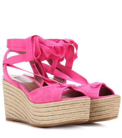 Tabitha Simmons Logan Suede Platform Espadrilles
