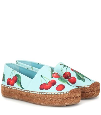 Prada Exclusive To Mytheresa – Cherry Printed Espadrilles