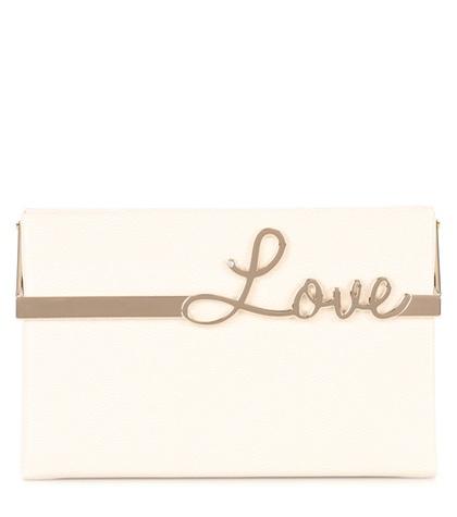 Charlotte Olympia Love Vanina Leather Clutch Box