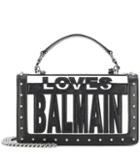 Balmain Love Balmain Leather Shoulder Bag