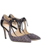 Jimmy Choo Vanessa 85 Glitter Pumps