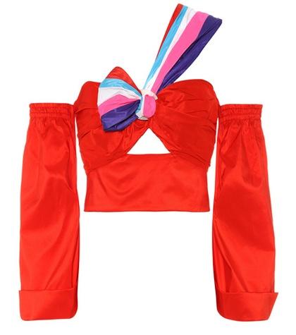 Peter Pilotto Panelled Taffeta Top