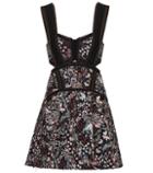 Self-portrait Printed Jacquard Dress