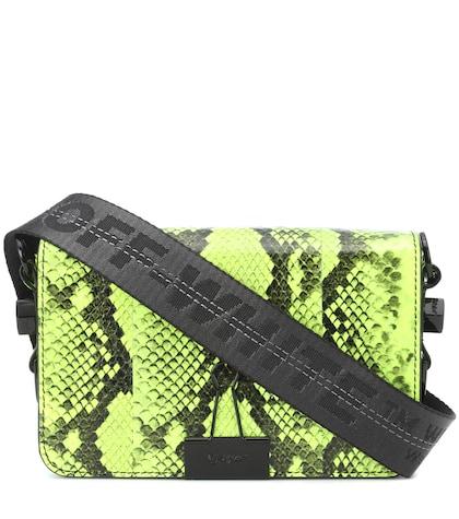 Marysia Binder Clip Leather Shoulder Bag