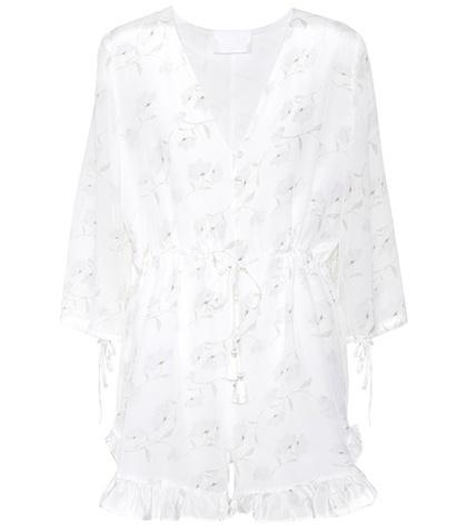 Athena Procopiou Romance In The Wind Silk Playsuit