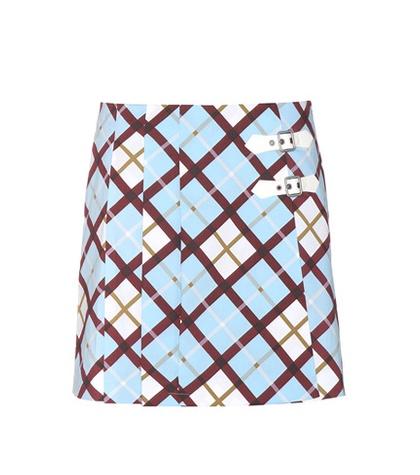 Marc By Marc Jacobs Check Cotton Wrap Skirt