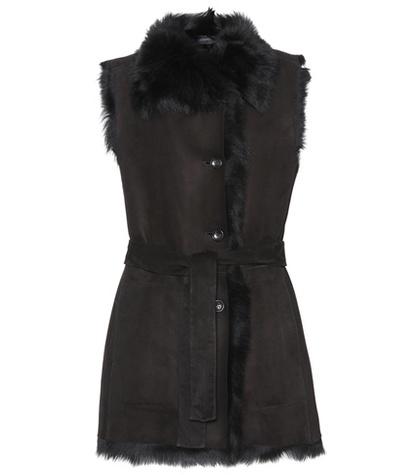 N21 Belted Shearling Vest