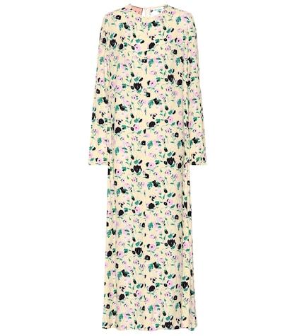 Plan C Floral-printed Crêpe Maxi Dress