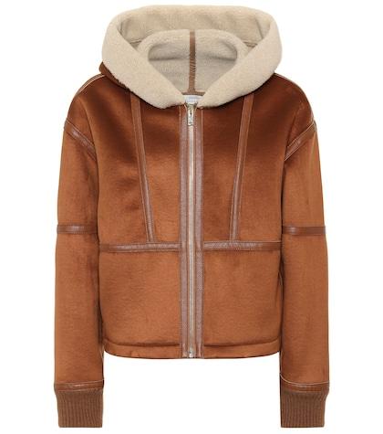 Stella Mccartney Faux Shearling-trimmed Jacket