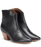 Isabel Marant Dacken Leather Ankle Boots