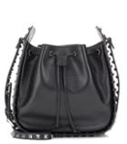 Valentino Valentino Garavani Rockstud Noir Leather Bucket Bag