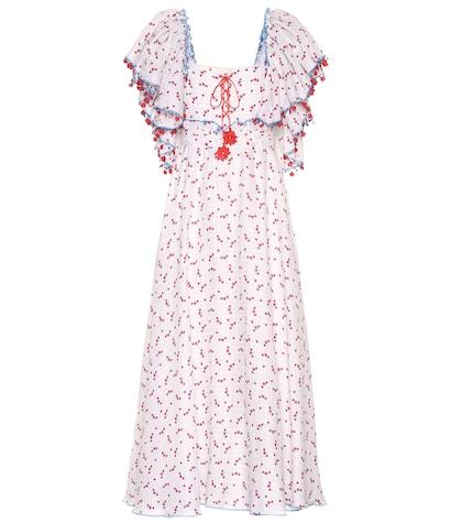 Gl Hrgel Printed Linen Maxi Dress