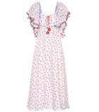 Gl Hrgel Printed Linen Maxi Dress