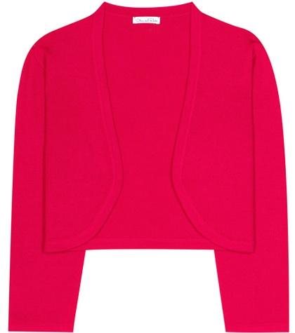 Oscar De La Renta Cashmere And Silk Bolero