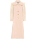 Chlo Shearling-sleeved Wool Coat