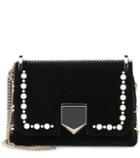 Jimmy Choo Lockett Mini Velvet Shoulder Bag