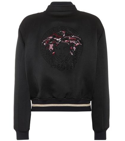 Versace Sequin-embellished Bomber Jacket