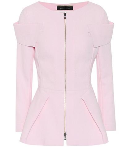 Roland Mouret Fosse Wool Crêpe Jacket