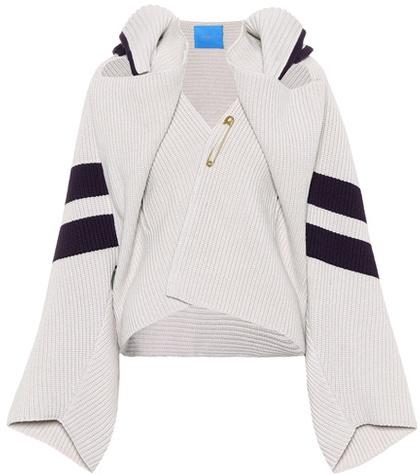 Miu Miu Striped Wool Cardigan