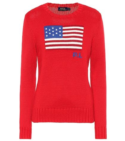 Chlo Flag Intarsia Cotton Sweater