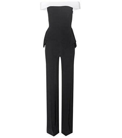 Roland Mouret Danielson Crêpe Off-the-shoulder Jumpsuit