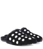 Off-white Amelia Studded Fur Slippers