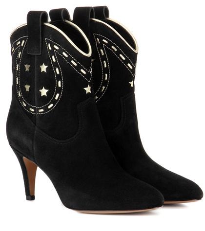 Marc Jacobs Georgia Suede Cowboy Boots