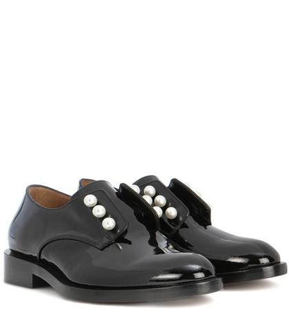 Givenchy Masculine Pearls Patent Leather Derby Shoes