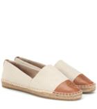 Tory Burch Leather-trimmed Espadrilles