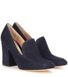 Gianvito Rossi Suede Loafer Pumps