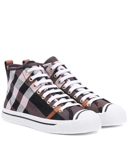 Burberry Kilbourne Plaid Sneakers