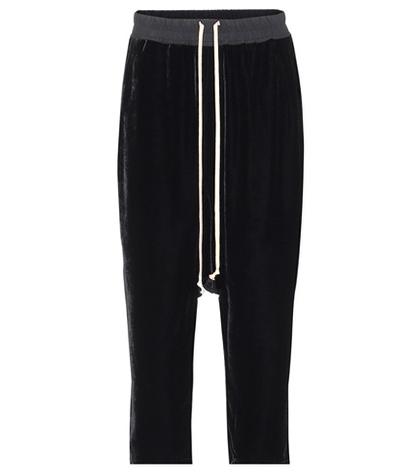 Dolce & Gabbana Cropped Velvet Trousers