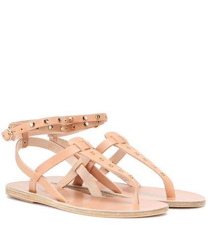 Ancient Greek Sandals Estia Nails Leather Sandals