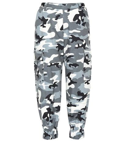 Miu Miu High-rise Printed Cargo Pants
