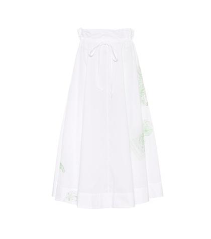 Acne Studios Hellah Pop Embroidered Cotton Skirt