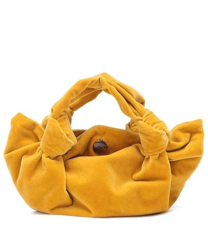 The Row The Ascot Silk-velvet Clutch