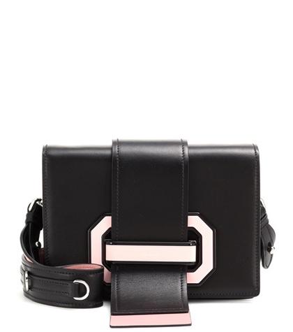 Prada Plex Ribbon Leather Shoulder Bag