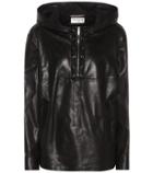 Saint Laurent Leather Hoodie