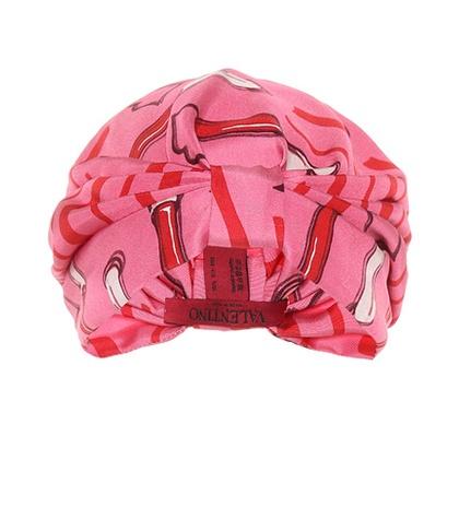 Valentino Printed Silk-satin Turban