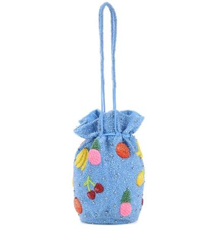 Ganni Edison Beaded Bucket Bag