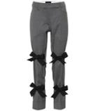 Simone Rocha Bow-trimmed Stretch Wool Pants
