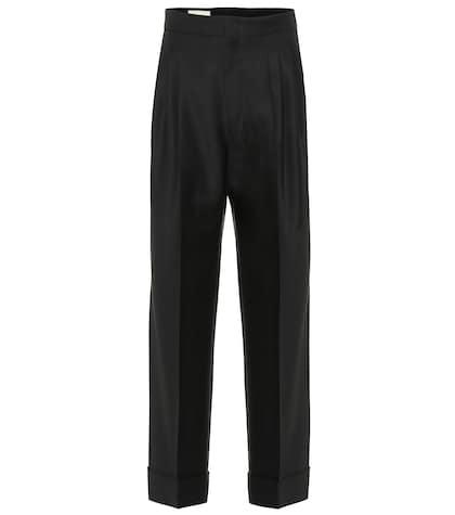 Gucci High-rise Wool And Mohair Pants