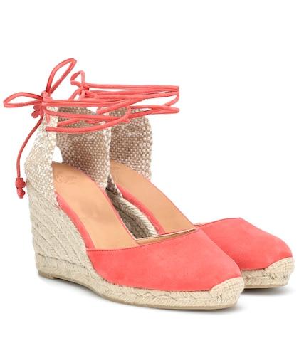 Castaer Carina Suede Wedge Espadrilles