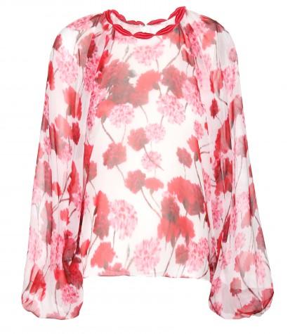 Giambattista Valli Printed Silk Blouse